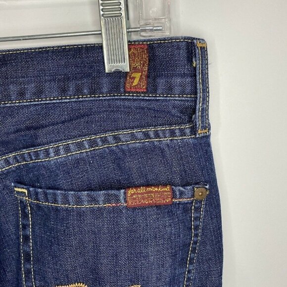 7 for all Mankind 27x32.5 Regular Low Rise Bootcut Jeans - Picture 8 of 10